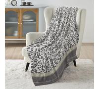 Laura Biagiotti Home Caldo Plaid in Micropile, 130x160 cm, Coperta Invernale in morbido Pile Juliette Animalier