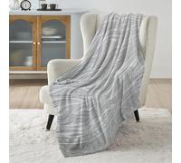 Laura Biagiotti Home Caldo Plaid in Micropile, 130x160 cm, Coperta Invernale in morbido Pile Juliette Grigio
