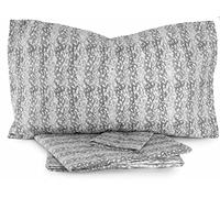 Laura Biagiotti - Lenzuola Matrimoniali Maxi in Percalle di Cotone, Completo Letto Due Piazze Con Sotto e Federe (Clair Grigio)