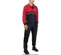 Laura Biagiotti Milan, Tuta da Casa da Uomo, Pigiama Homewear in Felpa Garzata, Felpa Con Full Zip e Pantalone con Coulisse in Vita, Con Scritta Milan Lato Cuore, Rosso, Taglia M