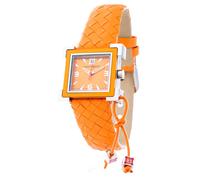 Laura Biagiotti Orange Leather Dress Watch