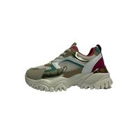 LAURA BIAGIOTTI SCARPE DONNA SNEAKERS CON GOMMA MEDIA 9654 BEIGE MULTICOLOR