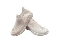 Laura Biagiotti Scarpe Sneakers 8936 Bianco Tessuto Elasticizzato a Calza (Bianco, Sistema Taglie Calzature EU, Adulto, Donna, Numero, Media, 36)
