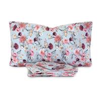 hermet Laura Biagiotti, Set Lenzuola Letto Matrimoniale In Percalle Di Cotone, 100% Percalle di Cotone Stampato, Lenzuolo da Sopra, Lenzuolo Con Angoli, Coppia Federe, Markab Salivia