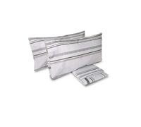 Laura Biagiotti, Set Lenzuola Matrimoniali Cotone, Completo Letto, 100% Cotone, Lenzuolo Sopra, Lenzuolo Con Angoli, Coppia Federe, Fantasia Geometrica Alcor Tortora