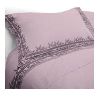 Laura Biagiotti Set Lenzuola Matrimoniali Maxi in Flanella di Puro Cotone Aurelia Rosa, Caldo completo Letto Due Piazze Antipilling Lenzuolo Sopra Sotto con Angoli e Federe
