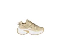 Laura Biagiotti - Sneaker Platform Lusso con Strass Ricamati - - Shoes - Donna - Beige - 38 EU