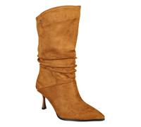 Laura Biagiotti Stivaletti donna scamosciati con tacco - marrone