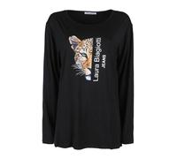 Laura Biagiotti T-shirt donna a maniche lunghe con stampa ghepardo
