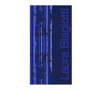 Laura Biagiotti Telo Mare o Piscina Maxi 100% Spugna di puro cotone Cinigliata Jacquard (Aisha Blu)