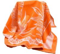 Laura Biagiotti Telo Mare o Piscina Maxi 100% Spugna di puro cotone Cinigliata Jacquard (Tropical Arancione)