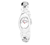 Laura Biagiotti White Leather Dress Watch