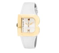 Laura Biagiotti White Leather Dress Watch