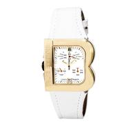 Laura Biagiotti White Leather Dress Watch