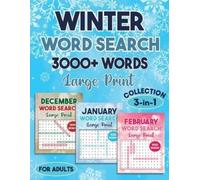 Laura Bidden Winter Word Search 3000 + Words Puzzle Book Large Print (Tascabile)