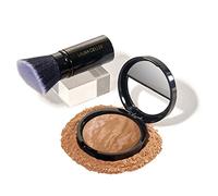 LAURA GELLER NEW YORK Baked Balance-N-Brighten - Fondotinta correttore colore, sabbia + pennello Kabuki
