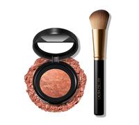 LAURA GELLER NEW YORK Baked Blush-n-Brighten - Blush-n-Brighten - Pennello per fard angolato (09 Beachy Horizon, 47 mm)