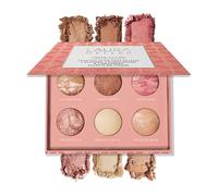 LAURA GELLER NEW YORK Cheek to Chic Tropical Glow - Palette viso con 2 fard, 2 illuminanti e 2 bronzer