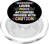 LAURA Personalized Name Funny Cute Custom LAURA Name PopSockets PopGrip per MagSafe