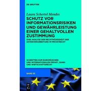 Laura Schertel Schutz vor Informationsrisiken und Gewährleis (Copertina rigida)