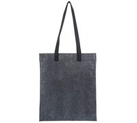 L'AURA Shopping small in glitter grigio piombo. 100% Hand Made. Borsa da donna da portare a spalla/mano/tracolla. Ideale per lo shopping, borsa mare borsa per lo sport. Borsa da giorno o da sera.