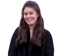 Laura Unsworth (Black Outfit) Half Body Buddy Cutout