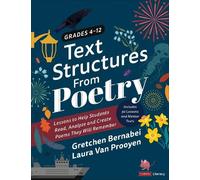 Laura Van Prooyen Gretchen Bern Text Structures From Poetry, Grades (Tascabile)
