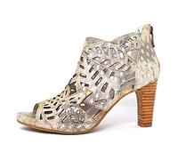 LAURA VITA Alcbaneo 0491, Sandali Punta Aperta Donna, (Beige Beige), 35 EU