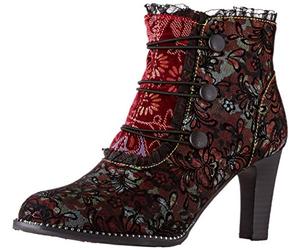 LAURA VITA Alcbaneo 130 - stivaletti Donna, (Rouge Rouge), 35 EU
