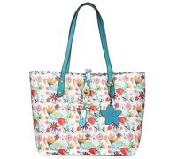 Laura Vita Borsa Shopper Da Donna Città Fiori Spaziosa In Pelle Moderna 4734