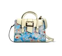 Laura Vita Donna Borsa con Manici Con Nobile Fibbia E Floreale Motivo Andarta 03