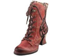 Laura Vita Eleao 42 Zip Ankle Boots Rosso Donna - 40 EU