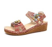 Laura Vita Facraho 01, Sandali Peeptoe Donna, Rosso, 40 EU