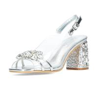 Laura Vita MARLEN03 Scarpe con tacco alto, Argento, 36 EU