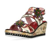 Laura Vita Sandali Donna Ballon 09, Numero:41 EU, Colore:Rosso