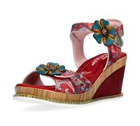 Laura Vita Sandali Donna Ballon 21, Numero:38 EU, Colore:Rosso