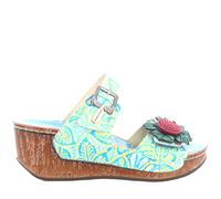 Laura Vita sandalo con zeppa donna DINO 31 TURQUOISE P25