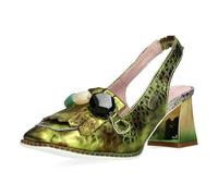 Laura Vita Scarpe col Tacco da Donna HICMIMO 15, Numero:39 EU, Colore:Verde