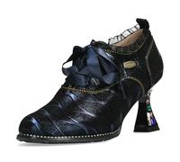 Laura Vita Scarpe col Tacco da Donna Oliveo 05, Numero:38 EU, Colore:Blu