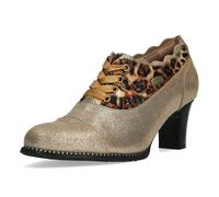 Laura Vita Scarpe Donna In Pelle Stringate Con Motivo A Fiori Elcodieo 231