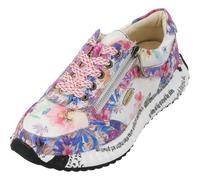 LAURA VITA - Sneakers basse in pelle con zeppa, Violette, 36 EU