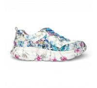 Laura Vita Sofiao 07 Scarpe da Ginnastica da Donna in Pelle con Plateau e Stampa Floreale Blu e Rosa, Colore Blu e Rosa.