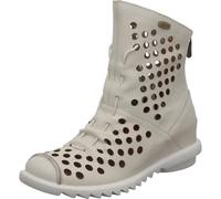 Laura Vita Cyrielle 11 - Stivaletto da donna in vera pelle con taglio laser, arioso per il Somm, crema/bianco, 37 EU