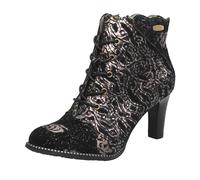 Laura Vita Tronchetti Fantasia In Suede Grigio - Donna Scarpe Tronchetti