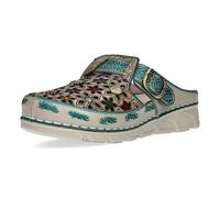 Laura Vita Zoccoli in Pelle per Donna Dorry 01, Numero:37 EU, Colore:Turchese