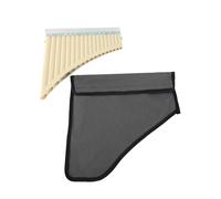 LAURAG 18 tubi Pan Flauto C Key Panpipe Pan Pipes con bocchino Strumento a fiato per studenti principianti con borsa per il trasporto