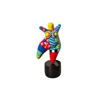Laure TERRIER Statua di donna danzatrice in stile Nanas di Niki de Saint Phalle, da collezione o decorazione, altezza 17 centimetri