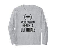 Laurea Beni Culturali Divertente Frase Scherzo Maglia a Manica