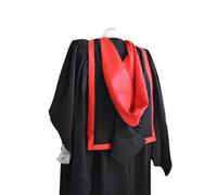 Laurea Completo Forma Cappuccio Rosso Scarlatto Università Diplomi Maestri