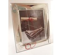 LAUREA CORNICE PORTAFOTO ARGENTO PVD cm26x21 FOTO cm18x13 PENNINO SIGILLO